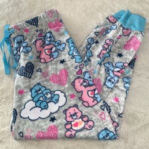 Small Care Bears Fuzzy fleece pajama pants